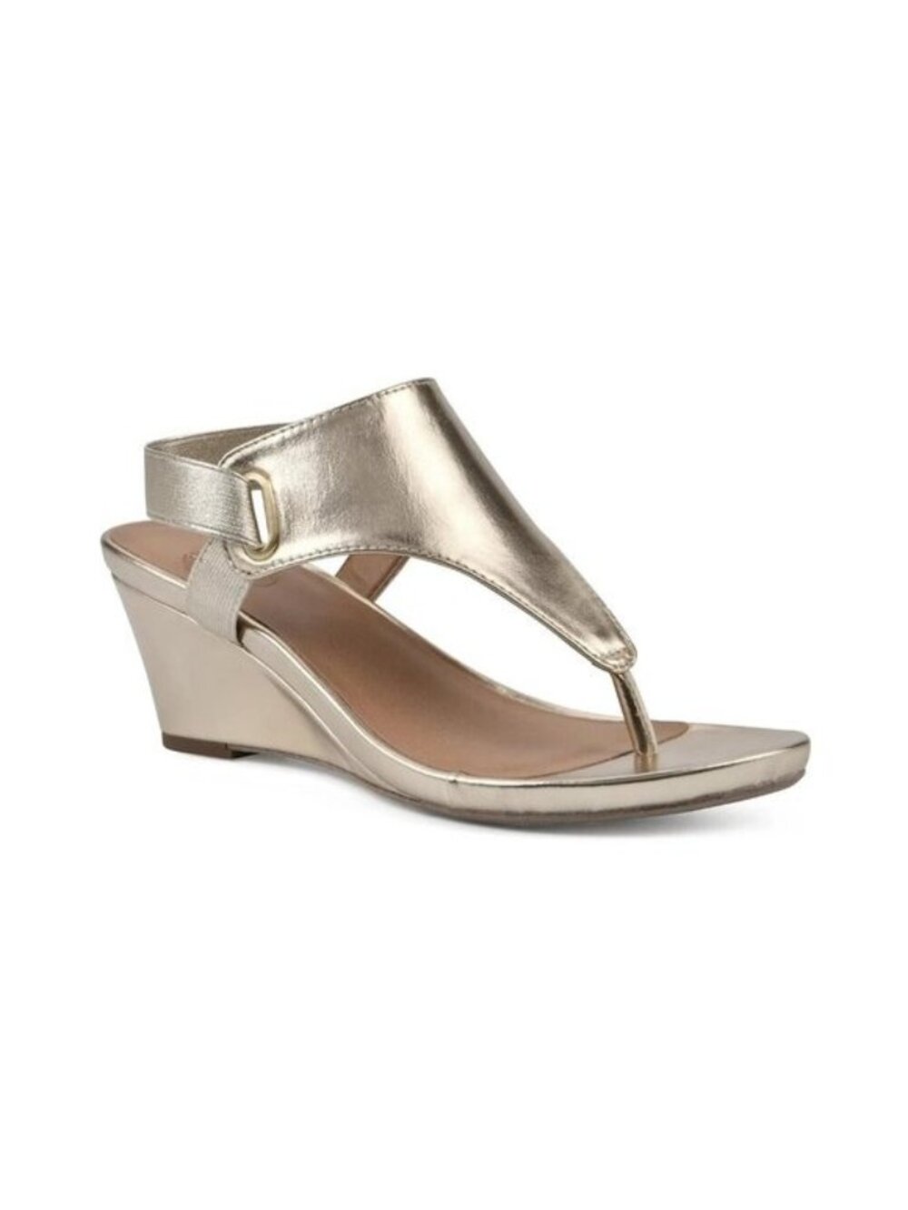 White Mountain Womens All Dres Wedge Sandals Black Size 9 MSRP $79